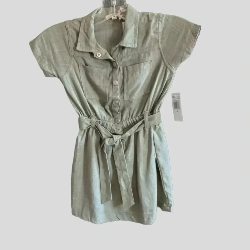 -Jessica Simpson girl dress size 6x olive color